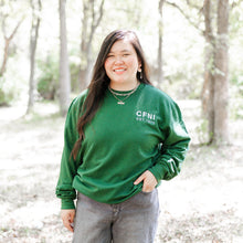 Collegiate Embroidered Sweatshirt (Green)