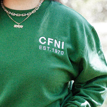 Collegiate Embroidered Sweatshirt (Green)